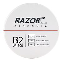Диск циркониевый Razor 1300, размер 98х16мм, оттенок B2, однослойный