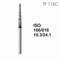 Бор алмазный MANI TF-11C по ISO 173, конус ,015 х 10.2 х 24.0 мм, зернистость C, 5 штук от Атридент
