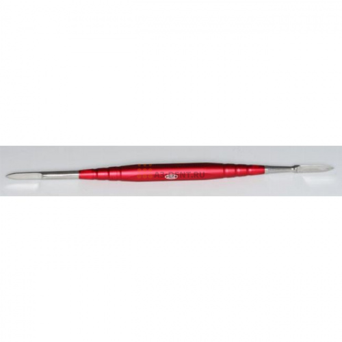 Резчик 07300 моделировочный зуботехнический двусторонний для работы с воском, ручка длиной 95 мм красная с рабочими частями Evan A1, A2 фото 2