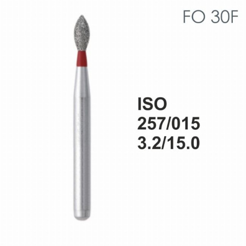 Бор алмазный MANI FO-30F по ISO 257, почка ,015 х 3.2 х 15.0 мм, зернистость F, 5 штук