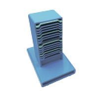 Подставка-стойка для слепочных ложек, голубая. ZT dental (Китай)