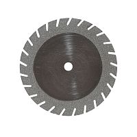 Диск сепарационный алмазный с зубцами 2-сторонний, мелкая зернистость,диаметр рабочей части 22 мм,без дискодержателя ,1 шт 