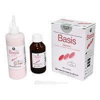 Пластмасса базисная Basis горячей полимеризации, цвет LF Pink, набор 300 г + 140 мл.