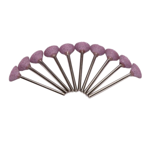 Карборундовые камни SONG YOUNG розовые, оксид алюминия, №09 для прямого наконечника, 10шт. от Атридент