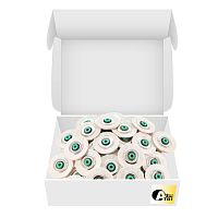 Щётка для шлифмотора натуральная щетина, белая мягкая, диаметр 4,2см, 72шт.