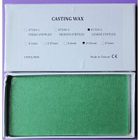 Восковые пластины литейные, грубое рифление, толщина 0,45мм, 15шт.