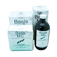 Пластмасса Basis MC базисная, микроволнового отверждения LF Pink, Набор 1кг + 500мл, YAMAHACHI