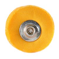 Фильц зуботехнический Sheshan Brush бязевый, жёлтый, жесткий, на дискодержателе, диаметр 22мм, 144шт.