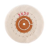 Круг полировочный для шлифмотора  бязевый белый Sheshan Brush, диаметр 3 дюйма, 30 слоёв, 10шт