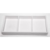 Лоток пластиковый Promisee для техника, белый, 3 секции поперечные.