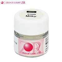 Краситель ZEO CE LIGHT ZR Stain Milky, паста 3.5гд/оксида циркония и керамики предназ. д/ZrO