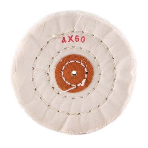 Круг полировочный для шлифмотора бязевый белый Sheshan Brush, диаметр 4 дюйма, 60 слоёв, 1шт. Круг полировочный для шлифмотора бязевый белый Sheshan Brush, диаметр 4 дюйма, 60 слоёв, 1шт. от Атридент