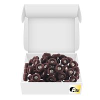 Фильц зуботехнический Sheshan Brush  синтетический коричневый,средний,на дискодержателе, диаметр 22мм, 144 шт