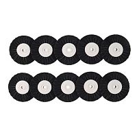 Щётка для шлифмотора B20P2 синтетическая жёсткая, 2-х рядная редкий ворс, диаметр 72мм, 10шт. 