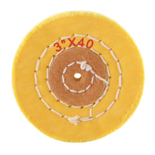 Круг полировочный для шлифмотора бязевый жёлтый Sheshan Brush, диаметр 3 дюйма, 40 слоёв, 1шт. от Атридент