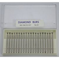 Бор алмазный Lixin Diamond, форма обратный конус, размер 3.7мм, 20шт. от Атридент
