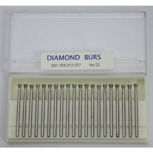 Бор алмазный Lixin Diamond, форма обратный конус, размер 3.7мм, 20шт. от Атридент