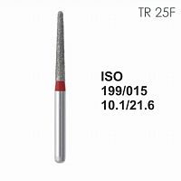 Бор алмазный MANI TR-25F по ISO 199, конус ,015 х 10.1 х 21.6 мм, зернистость F, 5 штук от Атридент