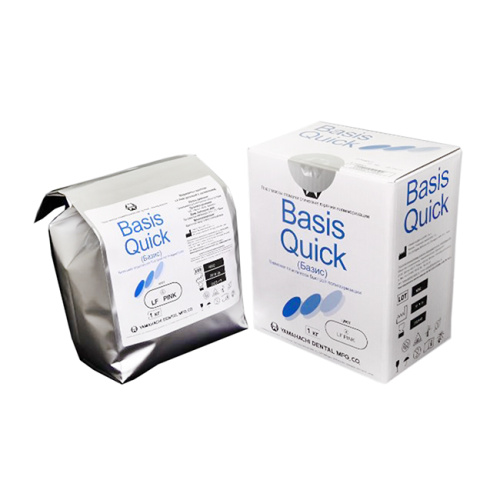Пластмасса базисная Basis Quick быстрой полимеризации, цвет LF Pink, порошок 1 кг. от Атридент