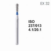 Бор алмазный MANI EX-32 по ISO 237, груша ,013 х 4.1 х 20.1 мм, зернистость S, 5 штук от Атридент