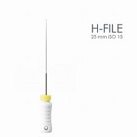 Буравы корневые MANI H-Files ручные, длина 25 мм, диаметр 0,15 мм, ISO-15, 6 шт. от Атридент