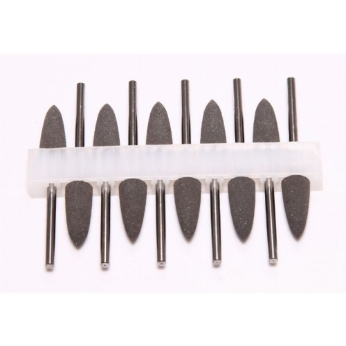 Полир силиконовый для пластмасс, "пламя" 6*16 мм, жесткость MEDIUM , 10 шт от Атридент