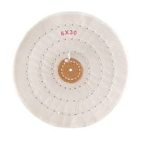 Круг полировочный для шлифмотора  бязевый белый Sheshan Brush, диаметр 6 дюймов, 30 слоёв, 10шт.