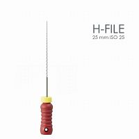 Буравы корневые MANI H-Files ручные, длина 25 мм, диаметр 0,25 мм, ISO-25, 6 шт. от Атридент