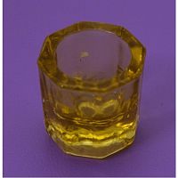 Стеклянная чаша Promisee для замешивания материала, желтая.  