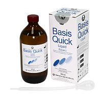 Жидкость Basis Quick Liquid - для смешивания с базисной пластмассой быстрой полимеризации, 500 мл. от Атридент