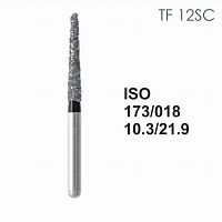 Бор алмазный MANI TF-21SC по ISO 173, конус ,018 х 10.3 х 21.9 мм, зернистость SC, 5 штук от Атридент