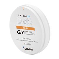 Диск KZR-CAZ Zr Laxio GR из диоксида циркония пятислойный, 98.5x22мм,оттенок A2. YAMAKIN