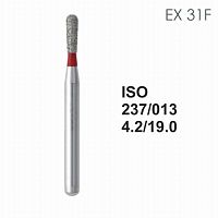 Бор алмазный MANI EX-31F по ISO 237, груша ,013 х 4.2 х 19.0 мм, зернистость F, 5 штук