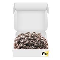 Фильц зуботехнический Sheshan Brush  синтетический светло-коричневый,средний,на дискодержателе, диаметр 25мм, 144 шт