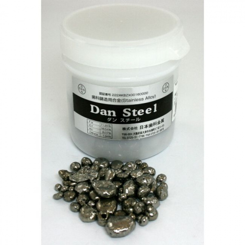 Металл для коронок и мостов  Dan Steel New (железо-никелевый капля) 1кг от Атридент