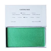 Восковые пластины литейные, среднее рифление, толщина 0,4мм, 15шт.