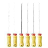 Буравы корневые MANI H-Files ручные, длина 28 мм, диаметр 0,20 мм, ISO-20 , 6 шт.