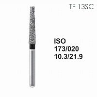 Бор алмазный MANI TF-13SC по ISO 173, конус ,020 х 10.3 х 21.9 мм, зернистость SC, 5 штук от Атридент