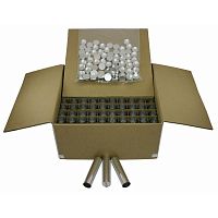 Гильза мягкая алюминиевая с крышкой, толщина стенки – 0.1мм, d=25мм, 35гр,длина100мм, 100шт