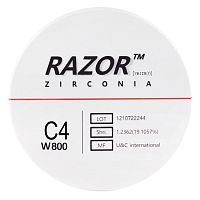 Диск циркониевый Razor 800, размер 98х25мм, оттенок C4, однослойный