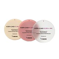 Диск из поликарбоната KZR-CAD Denture PC, оттенок Clear, размеры 98,5х25мм. YAMAKIN (Япония)