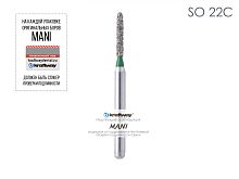 Бор алмазный MANI SO-22C по ISO 288, торпеда ,010 х 6,1 х 20.2 мм, зернистость C, 5 штук