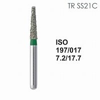 Бор алмазный MANI TR-SS21C по ISO 197, конус ,017 х 7.2 х 17.7 мм, зернистость C, 5 штук от Атридент