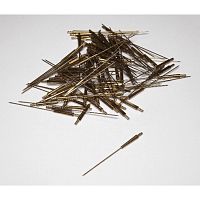 Штифт SONG YOUNG  NEEDLE END PINS латунный, дуговой острый, длина штифта 17,5мм, длина иглы 43мм,100шт. от Атридент