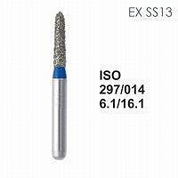 Бор алмазный MANI EX-SS13 по ISO 297, торпеда ,014 х 6.1 х 16.1 мм, зернистость S, 5 штук