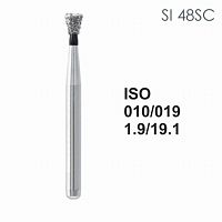 Бор алмазный MANI SI-48SC по ISO 010, об.конус ,019 х 1.6 х 19.1 мм, зернистость SC, 5 штук от Атридент