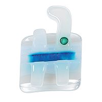 Брекеты COBY STR-L3R-022H из диоксида циркония,нижние правые на 3 зуб,паз .022",с крючком,ROTH от Атридент