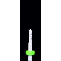 Фреза ATRI керамическая C02DC CE, цилиндр закругленный, 2мм, двойная насечка, крупная абразивность, 1 шт