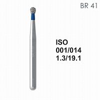 Бор алмазный MANI BR-41 по ISO 001, шар, 014 х 1.3 х 19.1 мм, зернистость S, 5 штук