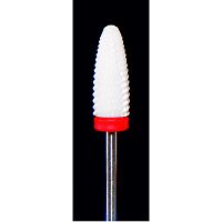 Фреза ATRI керамическая F060DM CE, конус закругленный, 6мм, двойная насечка, мелкая абразивность, 1 шт